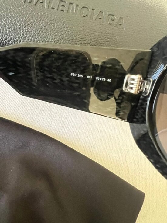 BALENCIAGA BB0120S/001WOMENS SUNGLASSES BLACK-GERY main image 9